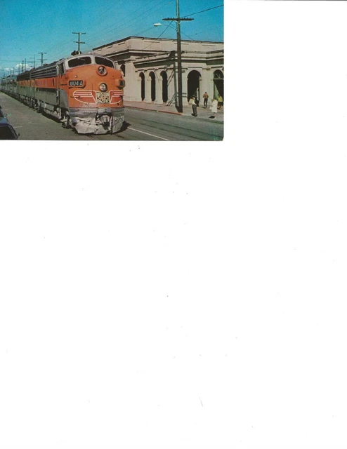 Western Pacific California Zephyr Locomotive Train Postcard