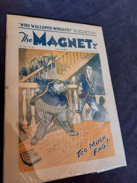 Vintage Magnet Comic 3rd MARCH 1934 Greyfriars Billy Bunter Harry Wharton 1359