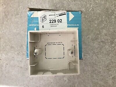 Arnould ARNOULD 26541 interlinéaires support plaque 4 modules 45x45 blanc 