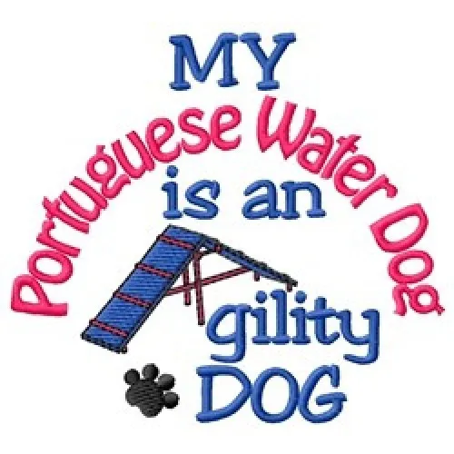 My Portuguese Water Dog is An Agility Dog Short-Sleeved Tee - DC2070L