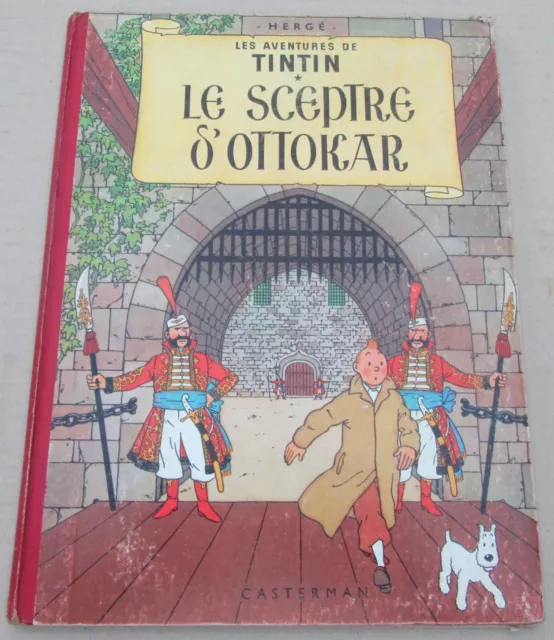 Tintin Herge Le Sceptre D'ottokar B31 Fr 1962 Bon Etat