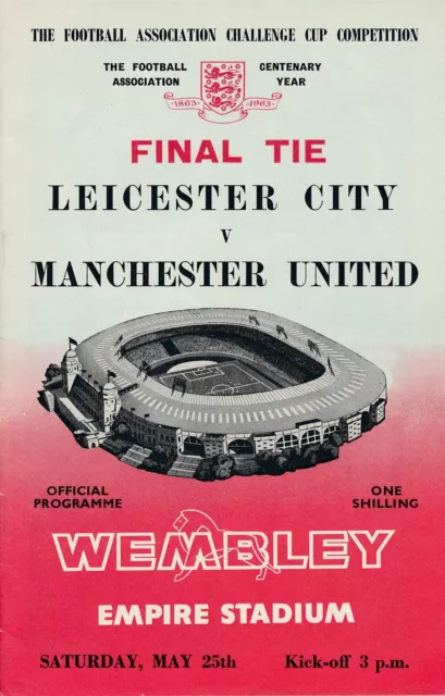 FA CUP FINAL PROGRAMME 1963 Leicester City v Manchester United