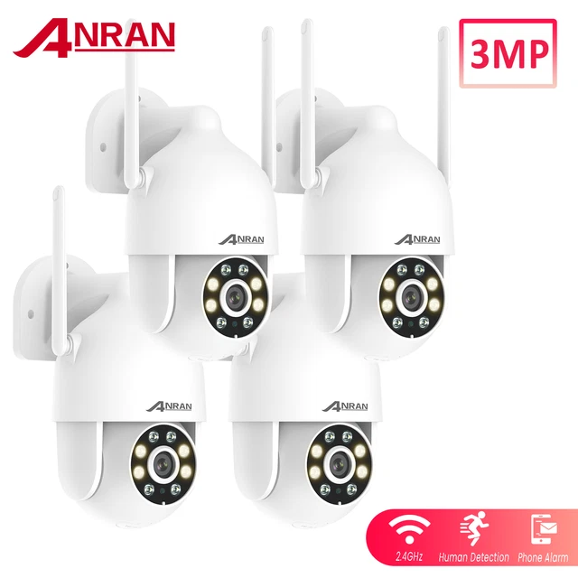 ANRAN 1296P Wireless WiFi PTZ IP Security Camera Outdoor 2 Way Audio Waterproof