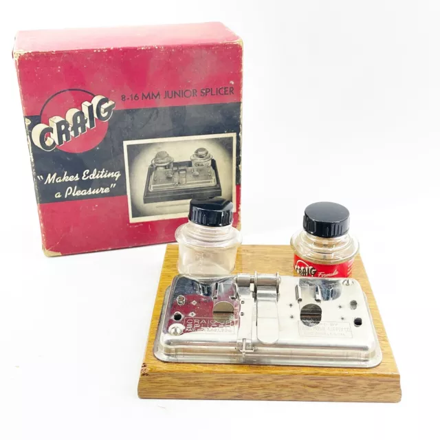 Empalmador Junior Vintage CRAIG Movie Supply Company 8-16 mm caja original