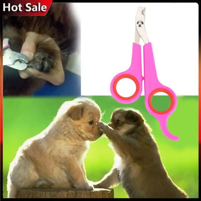Tijeras de uñas SupportsHelp, acero inoxidable, para perros y gatos, rosa