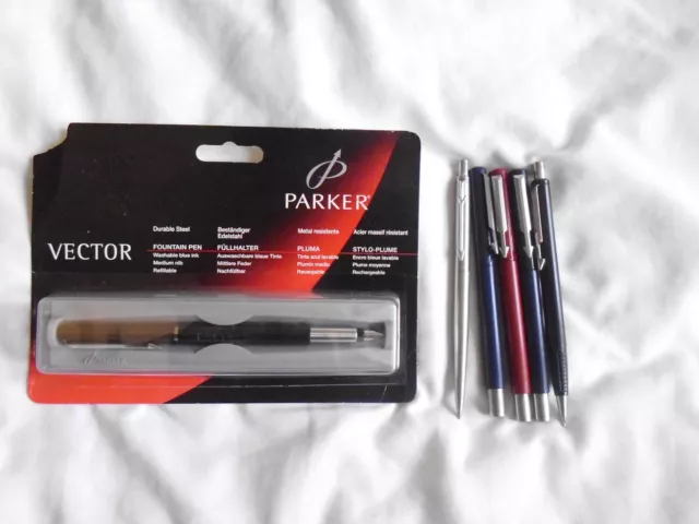 5X Parker Pens And 1X Pencil - Job Lot