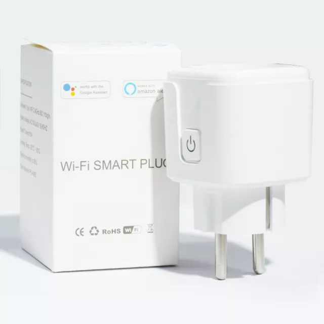 Smart Plug WiFi Socket EU 16A Timing Function Tuya SmartLife APP Alexa Google