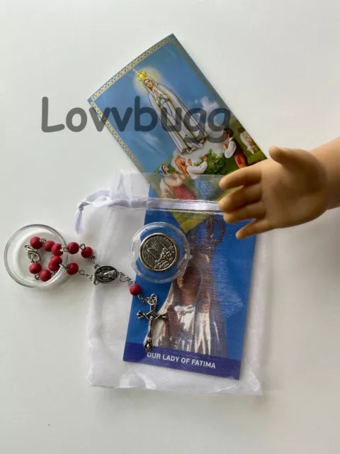 Genuine Fatima Rosary Set for American Girl 18" DOLL Child Communion SHIPDEAL!