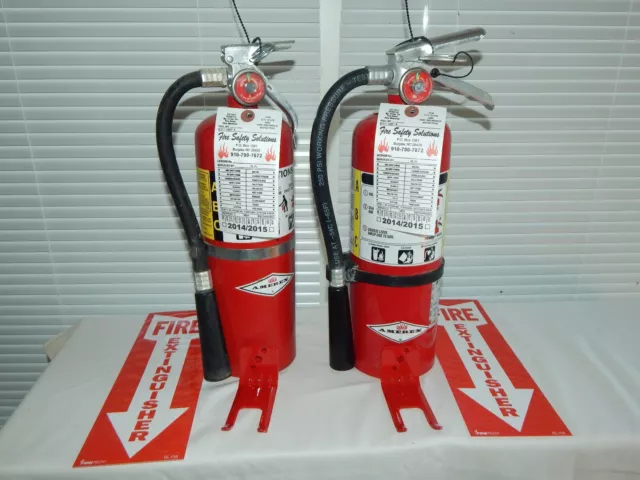 Fire Extinguisher - 5Lb ABC Dry Chemical  - Lot of 2 [NICE]