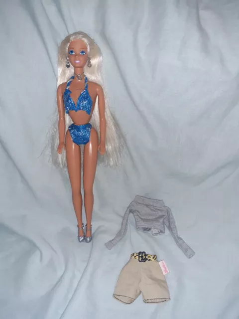 Vintage Sparkle Beach Barbie Doll 1990s + Spare Outfit