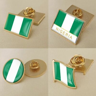 Coat Arms Nigeria Map Flag Emblem National Nigerians Brooch Badges Lapel Jewelry