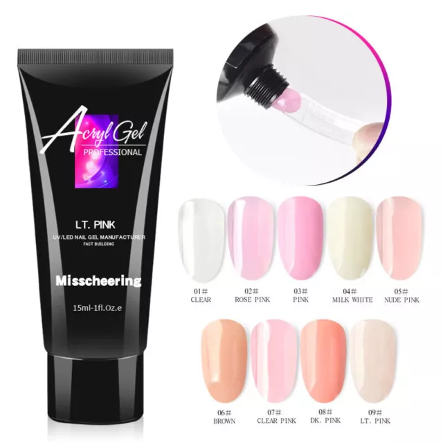 15ml Ongle Rapide de Construction Gel Extension Pointe UV LED Manucure Art .J