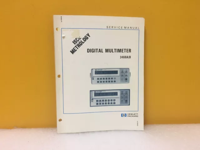 HP / Agilent 03468-90007 3468A/B Digital Multimeter Service Manual