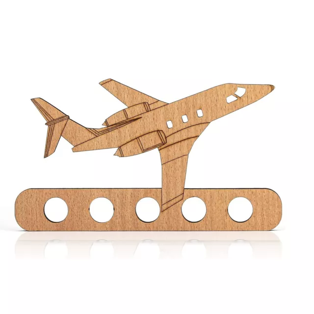 Unique Wooden Airplane Decoration Money Gift Handcrafted Aircraft Holder 3