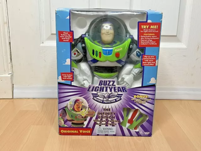 Buzz Lightyear Infinity Edition Talking Action Figure Boxed Thinkway Toys 1990s