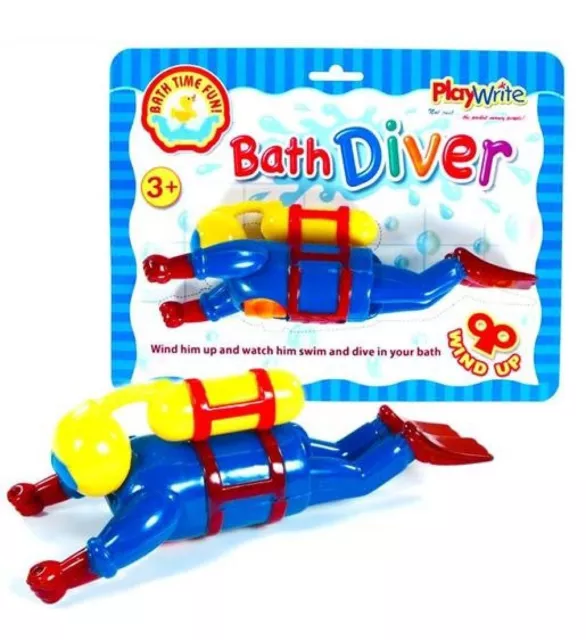 Horloge Wind Up Natation Plongée Plongeur Plongeur - Jouet de Bain Enfants Jeu 385-205