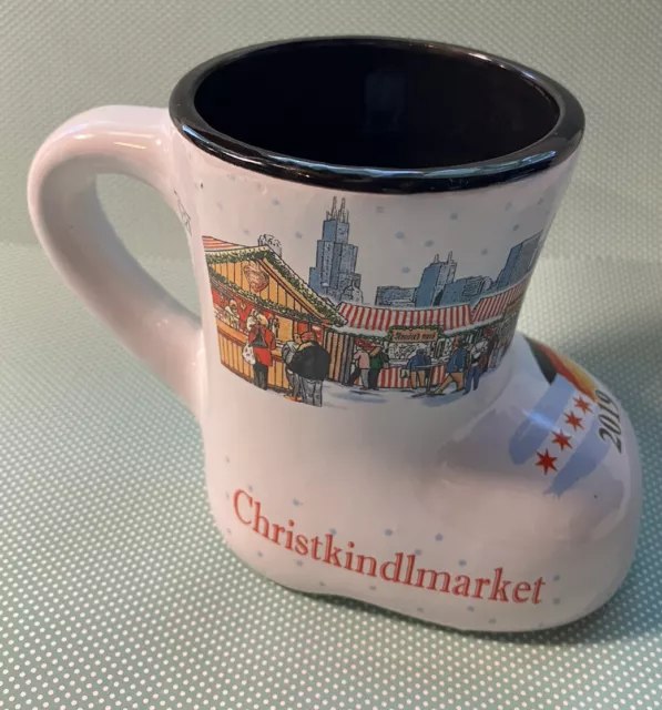 2019 Chicago Christkindlmarket German Market Boot Mug Daley Plaza Souvenir