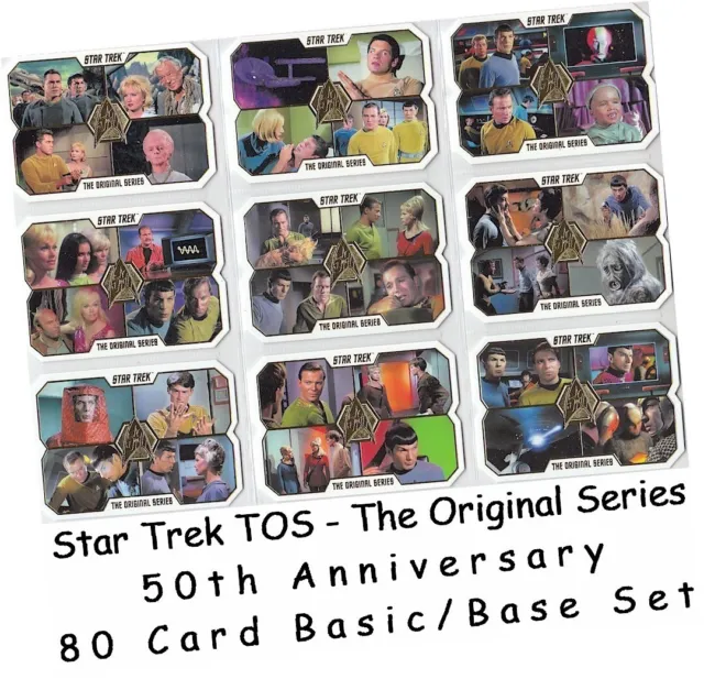 Star Trek Tos The Original Séries 50th Anniversaire - 80 Carte de Base / Set