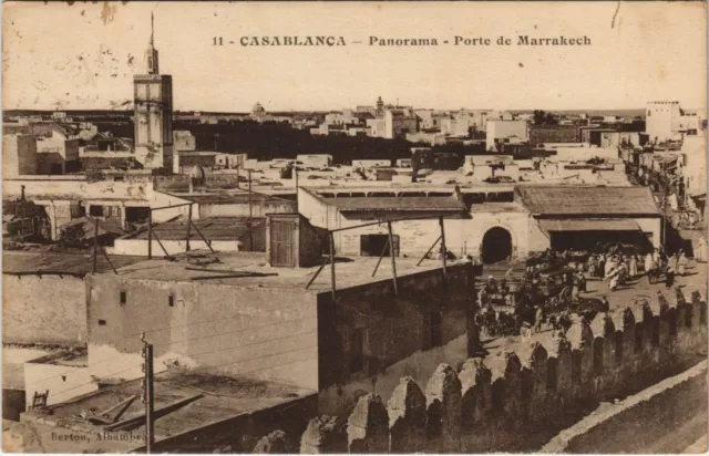 CPA AK Casablanca - Panorama - Porte de Marrakech MOROC (1082653)