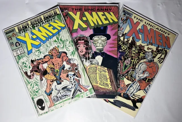 Lot of 3 Marvel’s Uncanny X-Men 1983-1987 Comic Series