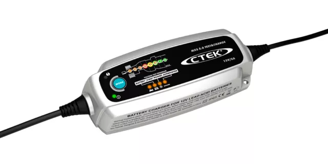 Chargeur batterie Ctek MXS 5 TEST AND CHARGE pour batterie 12v 1.2-110ah 2