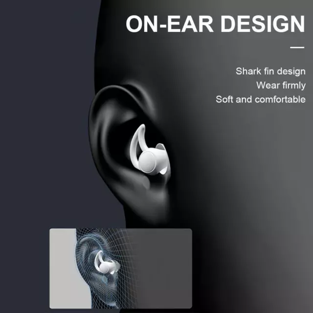 T0# Silicone Ear Plugs Sound Insulation Anti Noise Sleeping Earplugs (White)