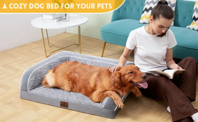 Super Soft Extra Large Dog Bed Orthopedic Foam Pet Bed for Large X-Large Dog 8
