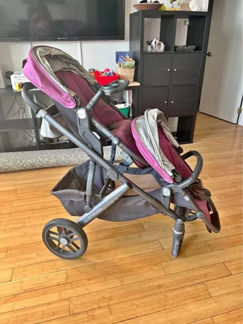 Uppababy Vista Stroller - 2015 Model with Accessories - Used in Good Condition