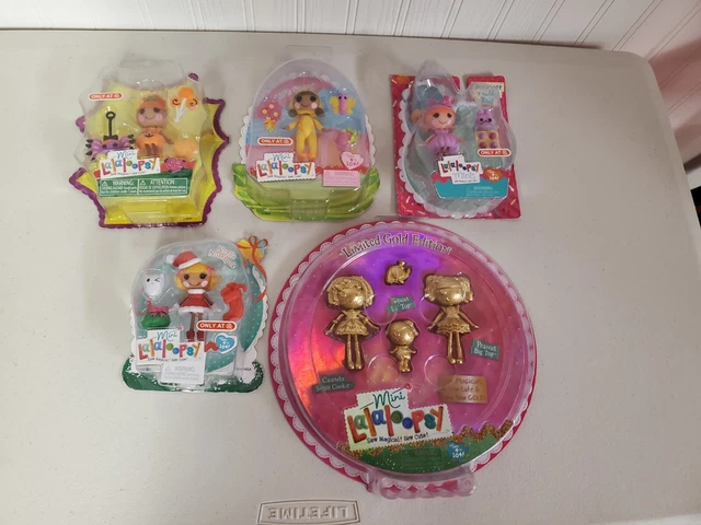 BRAND NEW Sealed Lalaloopsy Mini Doll Lot of 5 Target Exclusive Gold Pumpkin