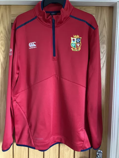 Red Canterbury Thermoreg British Irish Lions Rugby Training Top/Fleece Size 3XL