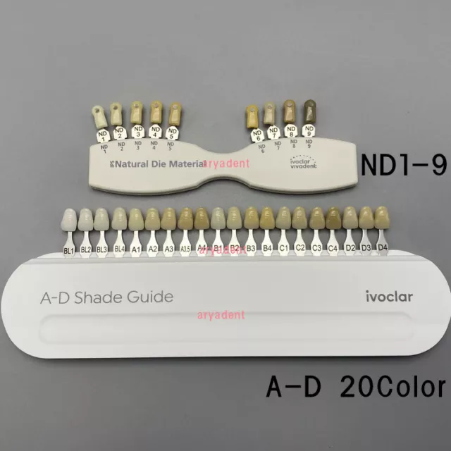 Dental Ivoclar Vivadent Abutment Color Chart IPS Natural Die Materia Shade Guide