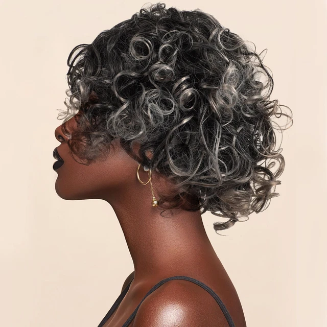 Afro Hair Wig Afro High Puff Wig Curly African American Wigs Kink Afro 2