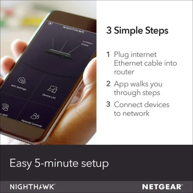 NETGEAR R7800 NUOVO router WiFi intelligente Nighthawk X4S velocità wireless fino a 2600 Mbps 7
