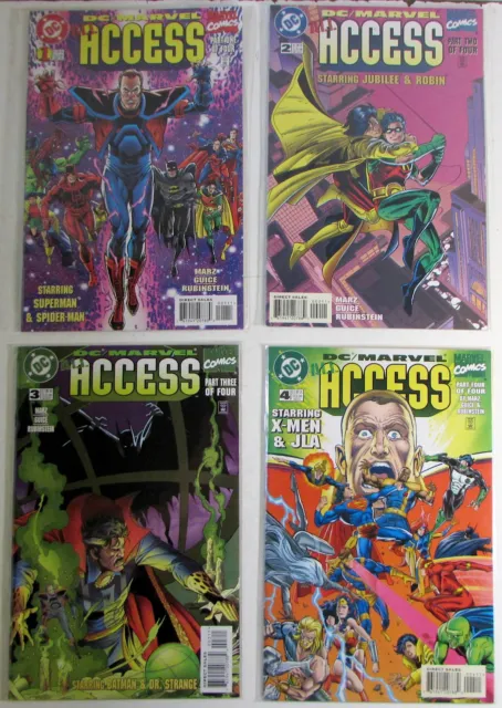 DC/Marvel All Access Lot of 4 #1,2,3,4 DC Comics (1996) NM 1st Print Comic Books