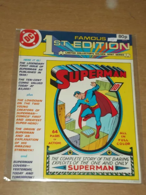 Dc Famous 1St Edition Superman Treasury Vf (8.0) High Grade  1979