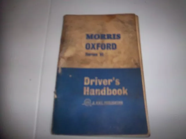Morris Oxford Series VI Drivers Handbook