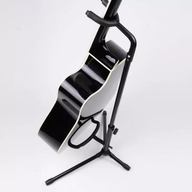 New Black Guitar Stand On Stage Single Holder Display Electric Acoustic Bass 2