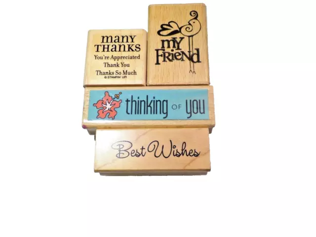 Studio G Wooden Rubber Stamp Lot for Cardmaking Paper Craft