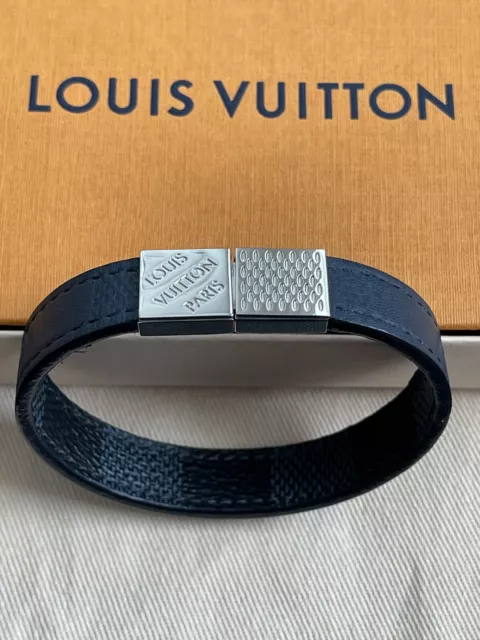 Authentic LOUIS VUITTON Bracelet Brasserie Lockit Padlock Sterling Silver  #1603