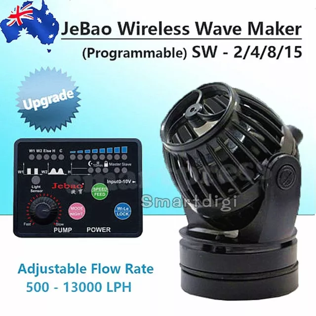 Jebao Marine SW-2 SW-4 SW-8 SW-15 Wireless Wave Maker Aquarium Pump Reef Tank AU