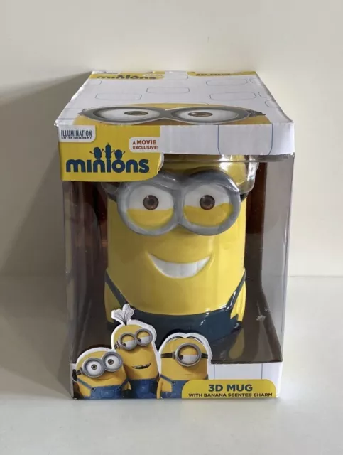 Kevin Minion 3D Mug - With Banana Scented Charm - Boxed - Brand New