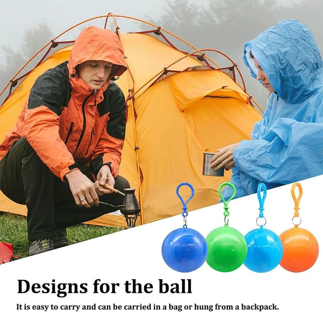 Portable Raincoats Ball, Disposable Emergency Raincoats For Kids, L4X6