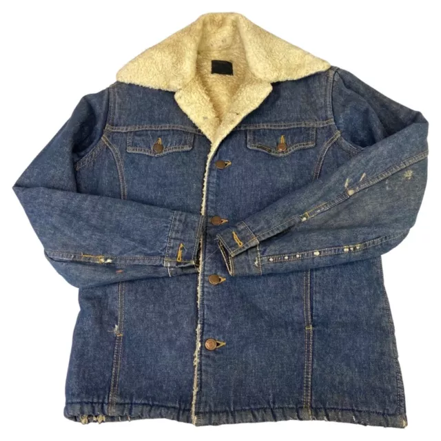 INDIGO BLUE WORKER Jacket French Style True Vintage 50er Heritage Mechanic  £48.53 - PicClick UK