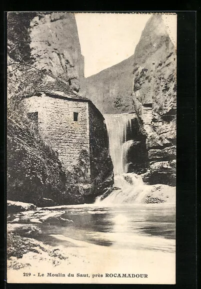 CPA Rocamadour, Le Moulin du Saut 1921