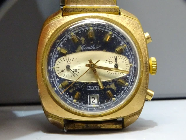 Montre Mécanique Automatique NORMANDIA, Calibre FE 3612 Avec Dateur - À Restaurer, Occasion