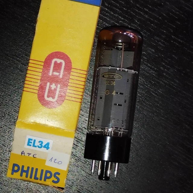 TUBE ÉLECTRONIQUE - triode E80CC RTC, NOS, dans boite d'origine EUR 110