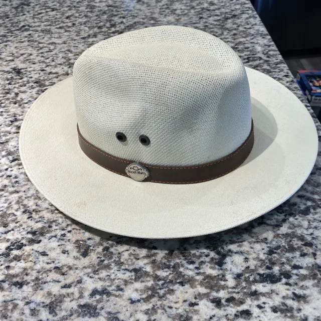 NICOL HATS INTERNATIONAL Men’s Size Large Ivory Western Cowboy Hat