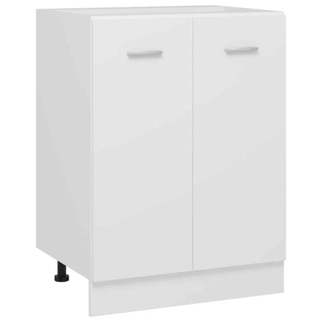 vidaXL Armoire de plancher Blanc 60x46x81,5 cm Aggloméré