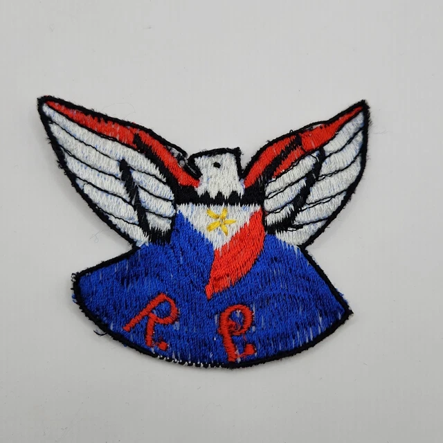 R.P. PHILIPPINE EAGLE National Bird Emblem Logo Vintage Sew On Patch