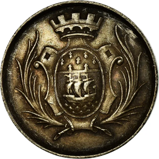 [#717160] France, Médaille, Savings Bank, Caisse d'Epargne de Nantes, 1821, SUP,